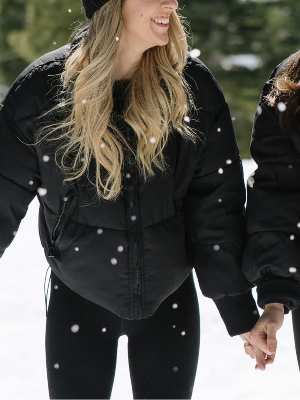 Petal & Pup Black Puffer Jacket size medium